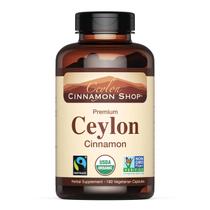 Suplemento Ceylon Cinnamon Shop Organic 180 cápsulas