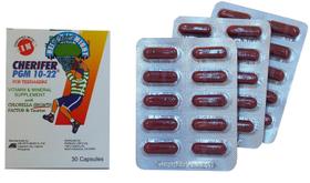 Suplemento Cherifer PGM 10-22 Cápsulas com Zinco e Taurina - A Partir dos 30 Anos