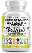 Suplemento Clean Nutraceuticals Citrus Bergamota 3000 mg Levedura Vermelha, Arroz Fermentado, Cápsulas de 6000 mg Suplemento Clean Nutraceuticals Citrus Bergamota 3000 mg Levedura Vermelha, Arroz Fermentado, Cápsulas de 6000 mg