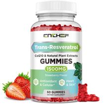 Suplemento CNCHEF Trans-Resveratrol Gummies 1500 mg com quercetina