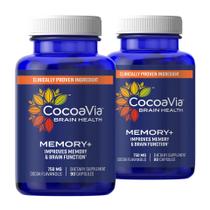 Suplemento CocoaVia Memory+ Brain 180 cápsulas 750 mg