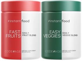 Suplemento Codeage Instantfood Easy Veggies + Fast Fruits Suplemento Codeage Instantfood Easy Veggies + Fast Fruits