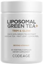 Suplemento Codeage Lipossomal Green Tea+EGCG 50% Extract 60 cápsulas Suplemento Codeage Lipossomal Green Tea+EGCG 50% Extract 60 cápsulas