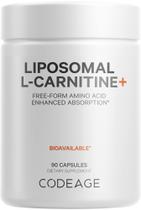 Suplemento Codeage Lipossomal L-Carnitine+ 500 mg 90 cápsulas