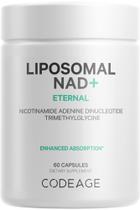 Suplemento Codeage Lipossomal NAD+ 500 mg com betaína 60 cápsulas Suplemento Codeage Lipossomal NAD+ 500 mg com betaína 60 cápsulas