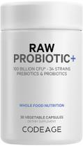 Suplemento Codeage Raw Probiotic+ 34 cepas 100B CFus 30 cápsulas Suplemento Codeage Raw Probiotic+ 34 cepas 100B CFus 30 cápsulas
