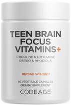 Suplemento Codeage Teen Brain Focus 60 Cápsulas 2 Meses Suplemento Codeage Teen Brain Focus 60 Cápsulas 2 Meses