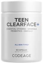 Suplemento Codeage Teen Clearface Adolescent 60 cápsulas