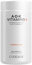 Suplemento Codeage Vitamin ADK, 180 cápsulas, fornecimento de 6 meses