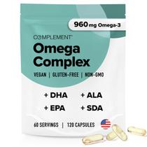 Suplemento complementar vegano Omega 3 960 mg DHA EPA SDA ALA Suplemento complementar vegano Omega 3 960 mg DHA EPA SDA ALA