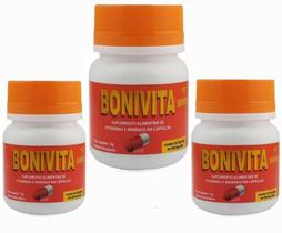 Suplemento Completo Natural Bonivita- Kit 3 Potes