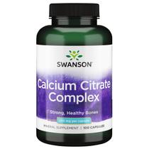 Suplemento Complexo de Citrato de Cálcio Swanson 250 mg 100 cápsulas Suplemento Complexo de Citrato de Cálcio Swanson 250 mg 100 cápsulas