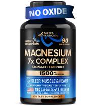 Suplemento complexo de magnésio NUTRAHARMONY 7 em 1 90 cápsulas Suplemento complexo de magnésio NUTRAHARMONY 7 em 1 90 cápsulas
