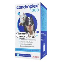 Suplemento Condroplex 1000 60 Comprimidos Cães e Gatos Avert