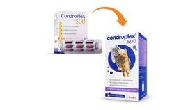 Suplemento Condroplex 500 Cápsulas para Cães e Gatos 60 cápsulas