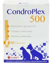 Suplemento Condroplex 500 Para Cães E Gatos - C/ 60 Cápsulas