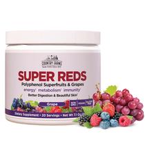 Suplemento Country Farms Super Reds 20 porções com sabor de uva