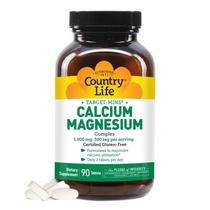 Suplemento Country Life Cálcio Magnésio 1000 mg/500 mg 90 comprimidos