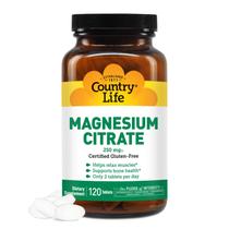 Suplemento Country Life Citrato de Magnésio 250 mg 120 comprimidos Suplemento Country Life Citrato de Magnésio 250 mg 120 comprimidos