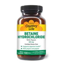 Suplemento Country Life Cloridrato de Betaína com Pepsina 600mg Suplemento Country Life Cloridrato de Betaína com Pepsina 600mg
