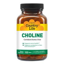 Suplemento Country Life Colina 266 mg 100 comprimidos Suplemento Country Life Colina 266 mg 100 comprimidos