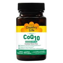Suplemento Country Life CoQ10 100mg 60 cápsulas vegetarianas Suplemento Country Life CoQ10 100mg 60 cápsulas vegetarianas