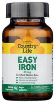 Suplemento Country Life Easy Iron 25 mg cápsulas veganas Suplemento Country Life Easy Iron 25 mg cápsulas veganas