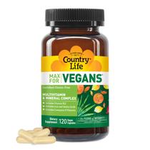 Suplemento Country Life Max para veganos 120 cápsulas veganas
