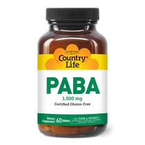 Suplemento Country Life Paba 1000 mg 60 comprimidos