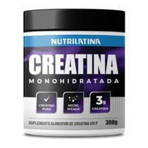 Suplemento Creatina Pura Monohidratada 300g Nutrilatina