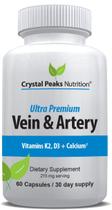 Suplemento CRYSTAL PEAKS NUTRITION Vein & Artery 60 ct