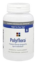 Suplemento D'Adamo Polyflora Probiótico Tipo A 120 Cápsulas