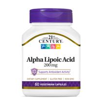 Suplemento de Ácido Alfa Lipóico 21st Century Healthcare - 200mg