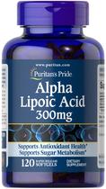 Suplemento de ácido alfa lipóico Puritan's Pride 300 mg 120 cápsulas gelatinosas