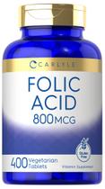 Suplemento de Ácido Fólico Carlyle - 800 mcg - 400 Comprimidos