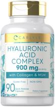 Suplemento de Ácido Hialurônico Carlyle - 900mg com Colágeno - 90 Cápsulas