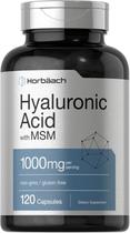 Suplemento de Ácido Hialurônico Horbäach com MSM - 1000mg - 120 Cápsulas