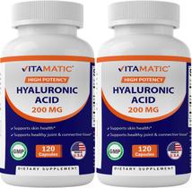 Suplemento de Ácido Hialurônico Vitamático - 240 Cápsulas (2 Frascos com 120 Cápsulas) Suplemento de Ácido Hialurônico Vitamático - 240 Cápsulas (2 Frascos com 120 Cápsulas)