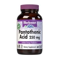 Suplemento de ácido pantotênico BlueBonnet 250 mg 60 cápsulas Suplemento de ácido pantotênico BlueBonnet 250 mg 60 cápsulas