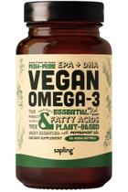 Suplemento de ácidos graxos veganos ômega 3 DHA e EPA da Sapling 60 cápsulas gelatinosas Suplemento de ácidos graxos veganos ômega 3 DHA e EPA da Sapling 60 cápsulas gelatinosas