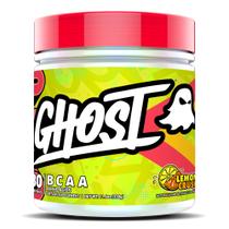 Suplemento de aminoácidos em pó GHOST BCAA, Lemon Crush 30 porções Aminopó em pó e bebida de recuperação intra, pós-treino e pré-treino sem açúcar, 7 g de BCAA Suplemento de aminoácidos em pó GHOST BCAA, Lemon Crush 30 porções Aminopó em pó e bebida de recuperação intra, pós-treino e pré-treino sem açúcar, 7 g de BCAA