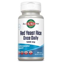 Suplemento de arroz vermelho KAL uma vez ao dia 1200 mg 30 comprimidos