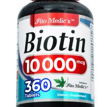 Suplemento de Biotina FITO MEDIC'S 10000 mcg 360 comprimidos Suplemento de Biotina FITO MEDIC'S 10000 mcg 360 comprimidos