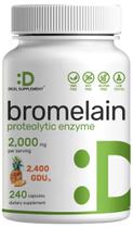 Suplemento de Bromelaína 2000mg - 240 Cápsulas