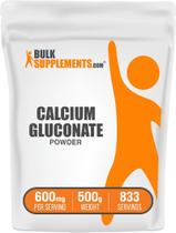 Suplemento de cálcio BulkSupplements.com Gluconato de cálcio 500g Suplemento de cálcio BulkSupplements.com Gluconato de cálcio 500g