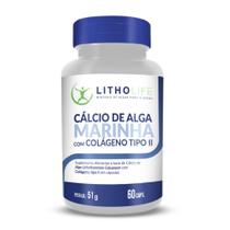 Suplemento de cálcio de alga marinha com colágeno tipo ii - Litholife