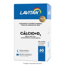 Suplemento de Cálcio e Vitamina D3 60 Comprimidos Lavitan
