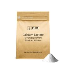 Suplemento de cálcio: ingredientes originais puros: lactato de cálcio 454g