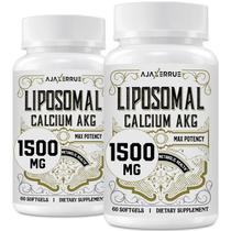 Suplemento de cálcio lipossomal AJAXERRUE AKG 1500 mg 120 cápsulas gelatinosas