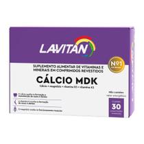 Suplemento de Cálcio MDK Magnésio Vitaminas D K c/30 Lavitan